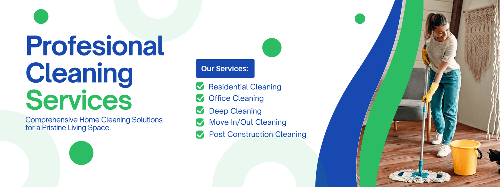 Cosette Pro Cleaning services in Dallas-Fort Worth offers professional mopping of floor