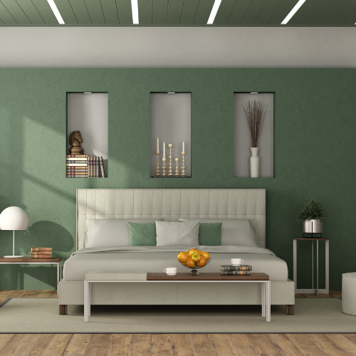 Residential_Cleaning_NearMe_DFW _Bedroom Spotless bedroom after professional residential cleaning in Dallas
